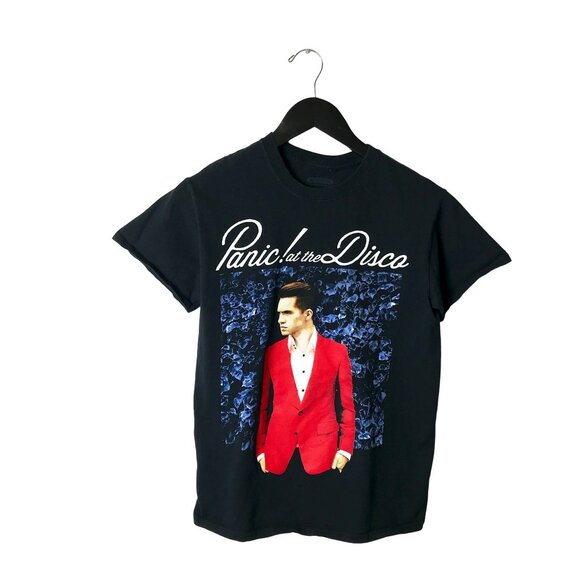 Panic At The Disco Tops - Panic At The Disco Graphic Tee Womens Black Small S T Shirt